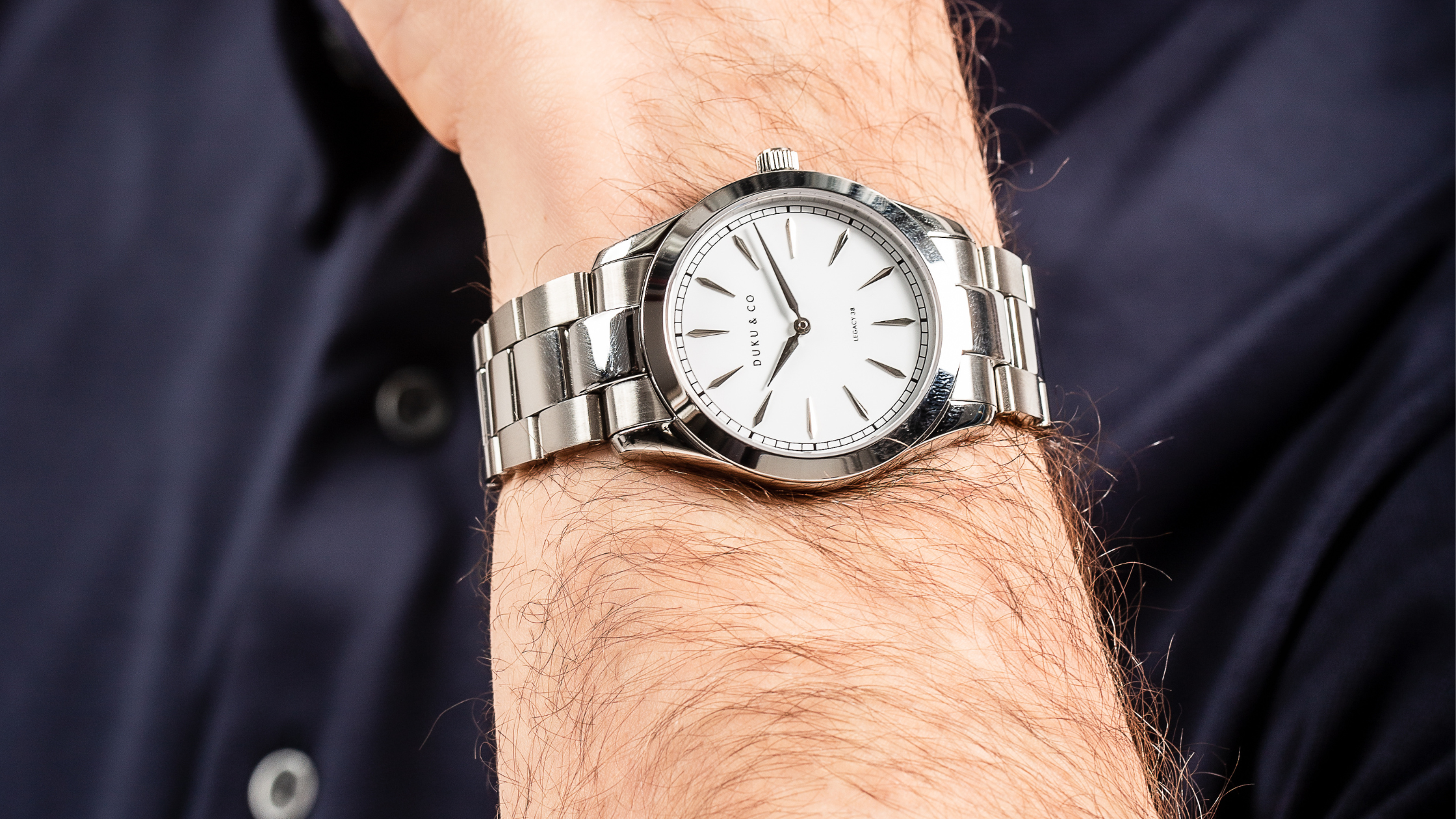 White and Silver Watch