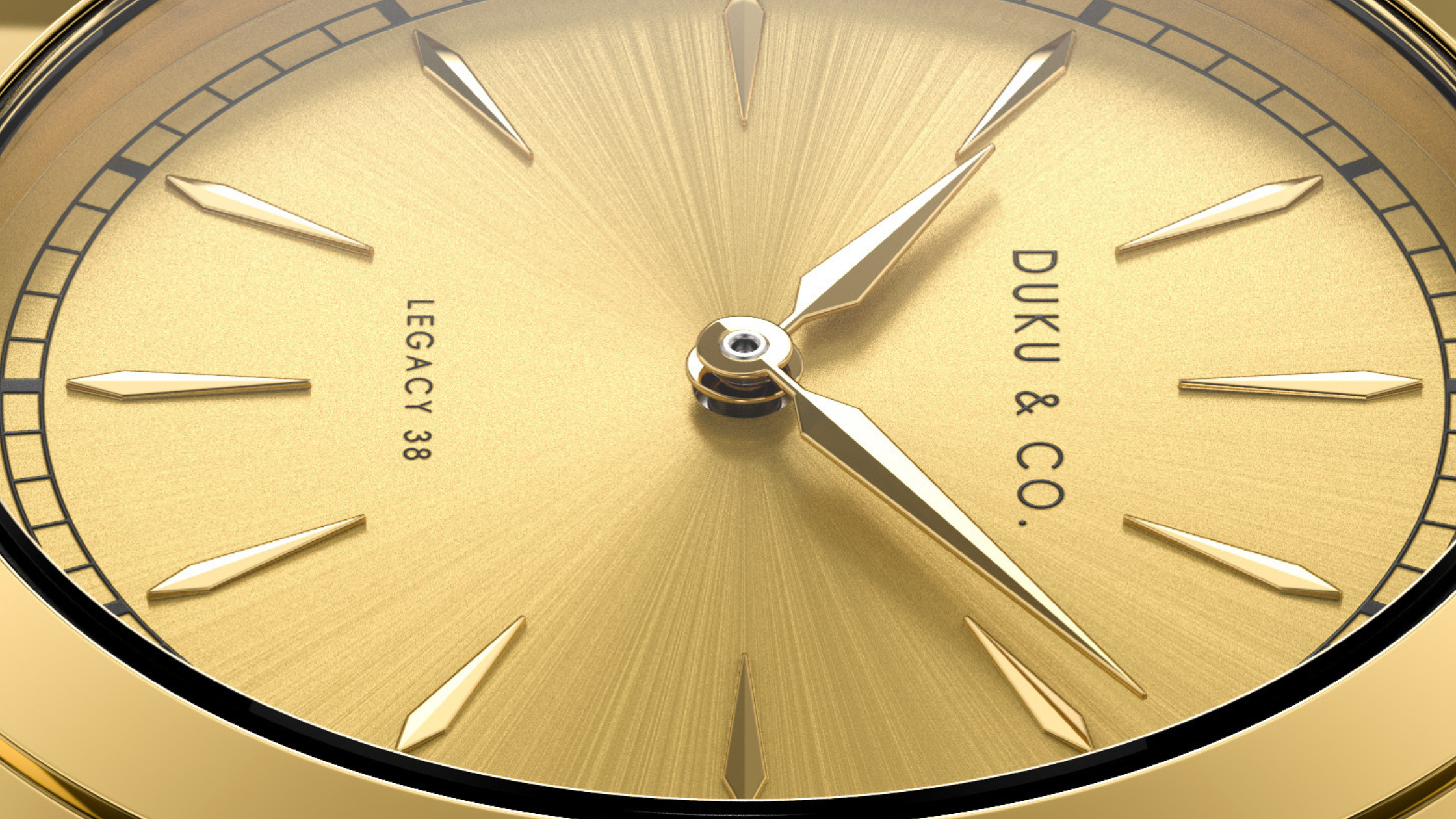 Gold Stainless steel watch from Duku & Co.