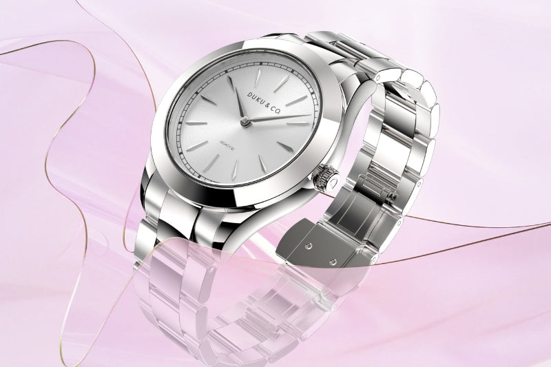 silver stainless steel watch from Duku & Co. 