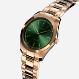 Rose Gold and Green Stainless Steel watch from Duku & Co.