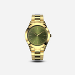 Gold and green stainless steel watch from Duku & Co.