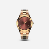 Rose Gold and wine watch from Duku & Co.