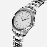 Silver and White Stainless Steel watch form Duku & Co.